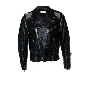 Celine, Leather jacket with metal mesh